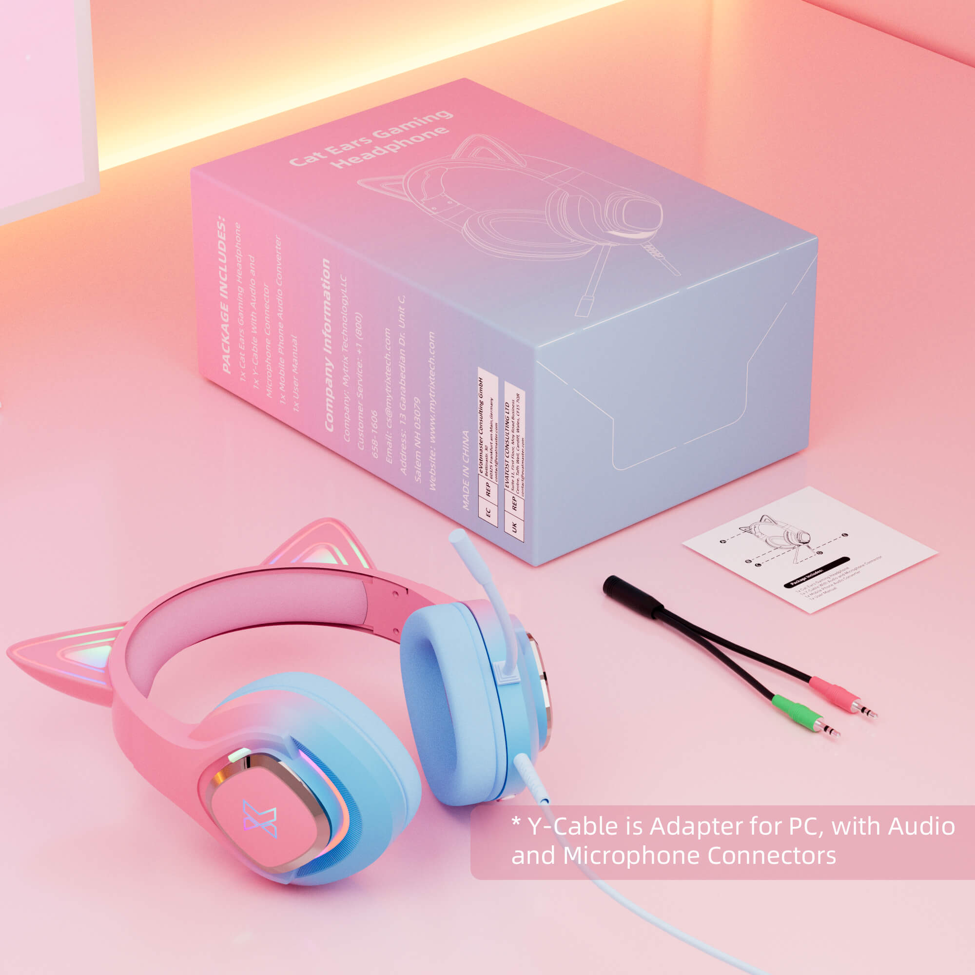 Mytrix Cat Ear Gaming Headset Mytrix Cat Ear Gaming Headset